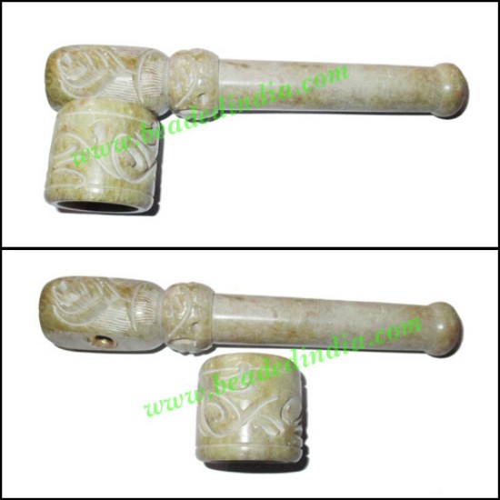 Picture of Handmade soapstone smoking pipe, size : 5 inch pipe