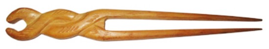 Picture of Handmade rosewood hairsticks, size : 7.5 inch