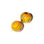 Picture of Wooden Painted Beads, Fancy Design Hand-painted beads, size 15mm, weight approx 1.4 grams
