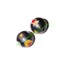 Picture of Wooden Painted Beads, Fancy Design Hand-painted beads, size 17mm, weight approx 1.7 grams