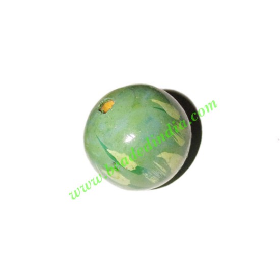 Picture of Wooden Painted Beads, Fancy Design Hand-painted beads, size 20mm, weight approx 2.95 grams