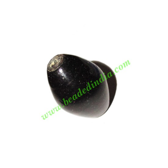 Picture of Wooden Dyed Beads, painted in one color, size 15x23mm, weight approx 1.81 grams