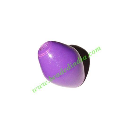 Picture of Wooden Dyed Beads, painted in one color, size 15x23mm, weight approx 1.81 grams