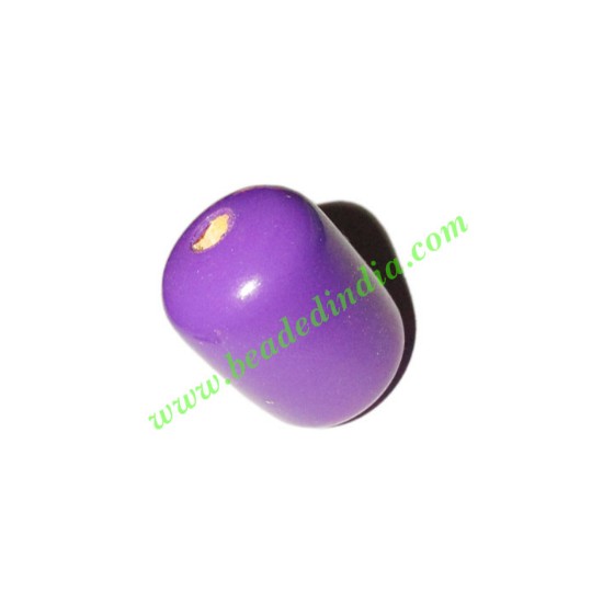 Picture of Wooden Dyed Beads, painted in one color, size 16x22mm, weight approx 2.87 grams