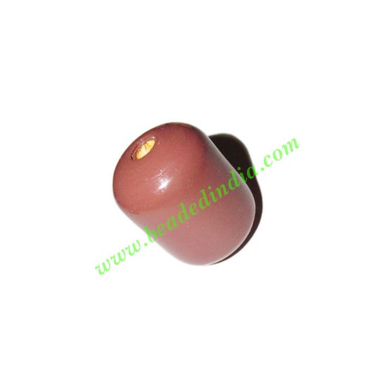 Picture of Wooden Dyed Beads, painted in one color, size 16x22mm, weight approx 2.87 grams