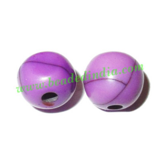 Picture of Resin Fancy Beads, Size : 8mm, weight 0.4 grams, pack of 100 Pcs.