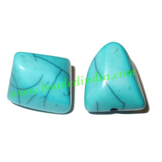 Picture of Resin Fancy Beads, Size : 18x21mm, weight 5.26 grams, pack of 100 Pcs.