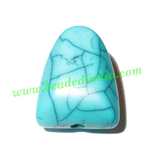 Picture of Resin Fancy Beads, Size : 18x21mm, weight 4.92 grams, pack of 100 Pcs.