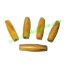 Picture of Horn Hairpipes Natural Color, size 1.5 inch, weight 1.2 grams, pack of 100 pcs.
