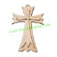 Picture of Handmade wooden cross (christian) pendants, size : 43x29x3mm