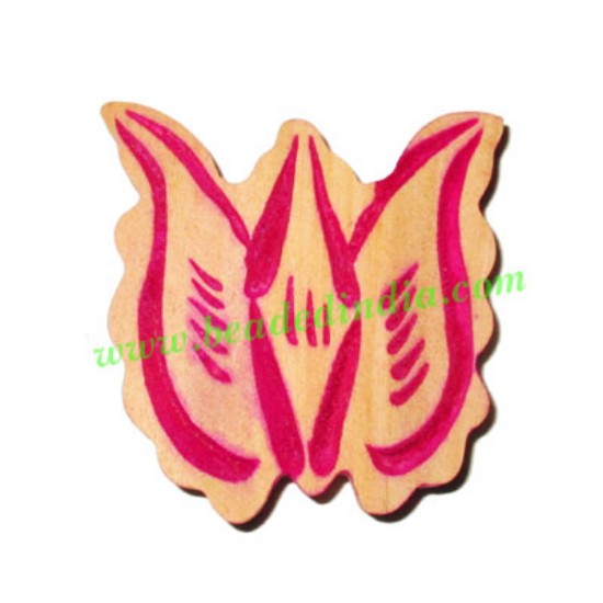 Picture of Handmade wooden fancy pendants, size : 38x38x5mm