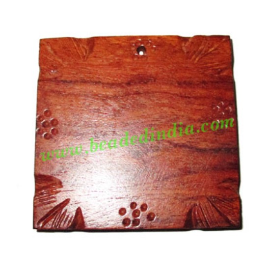 Picture of Handmade wooden fancy pendants, size : 51x6mm