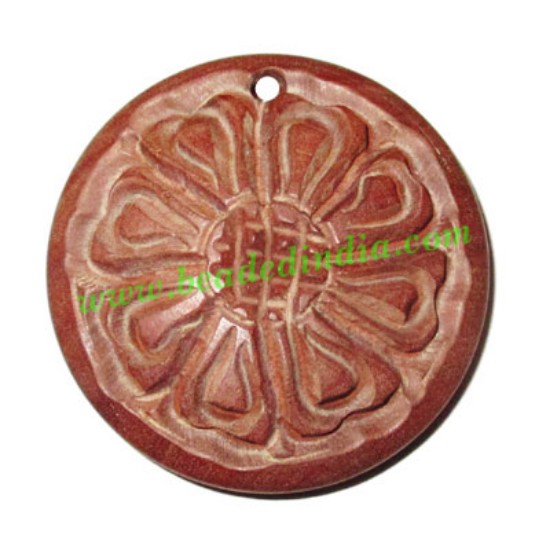 Picture of Handmade wooden fancy pendants, size : 40x8mm