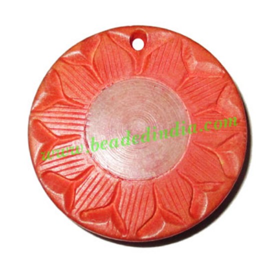 Picture of Handmade wooden fancy pendants, size : 30x6mm