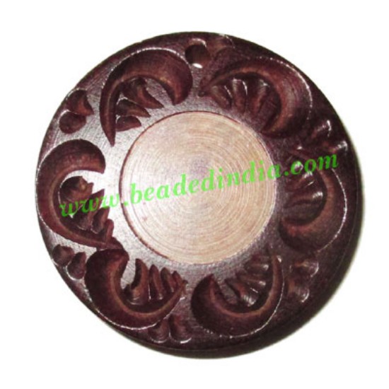 Picture of Handmade wooden fancy pendants, size : 30x5mm