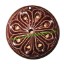 Picture of Handmade coconut shell wood pendants, plain back, size : 47x12mm