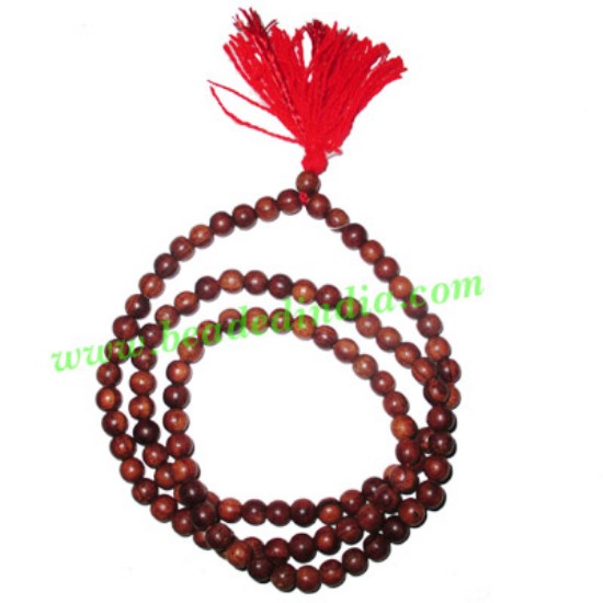 Picture of Rosewood handmade fine quality 6mm beads string (rosewood mala of 108 beads without knots)