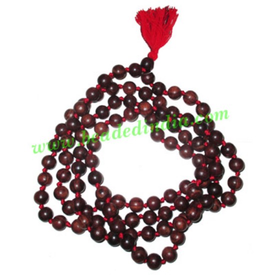 Picture of Rosewood handmade fine quality 12mm beads string (rosewood mala of 108 beads well knotted)