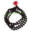 Picture of Ebony Black Dyed Wood Beads String (mala of 108 fine handmade 16mm round beads well knotted)