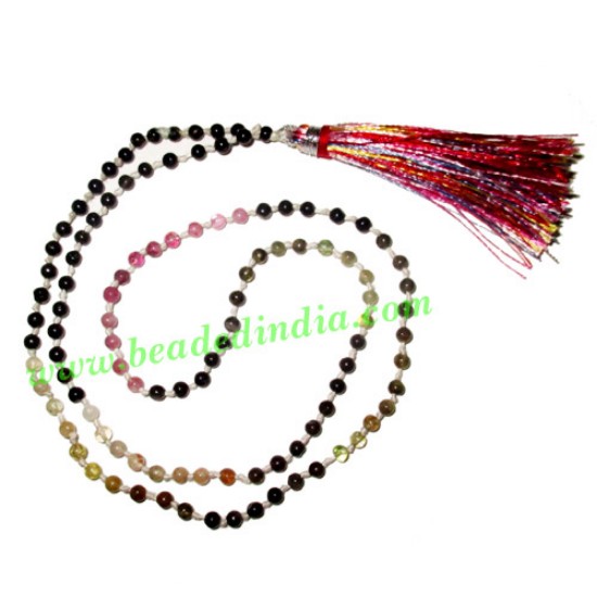 Picture of Tourmaline 6mm round prayer beads mala of 108 beads