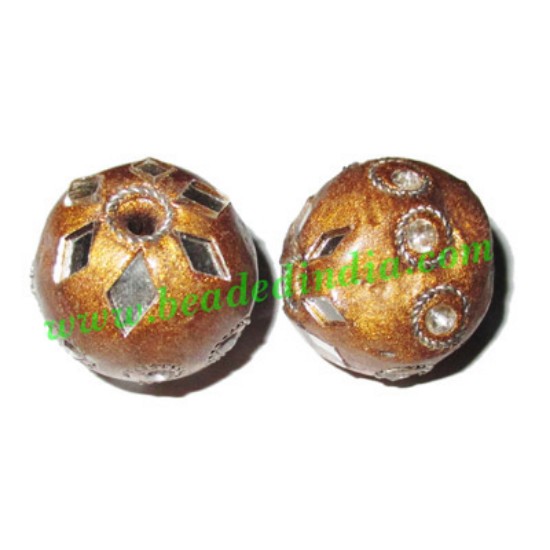 Picture of Kashmiri Beads (lakh beads, bollywood beads), size 23mm