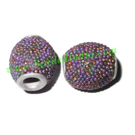 Picture of Kashmiri Beads (lakh beads, bollywood beads), size 12x14mm