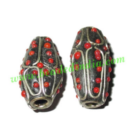 Picture of Kashmiri Beads (lakh beads, bollywood beads), size 12x26mm