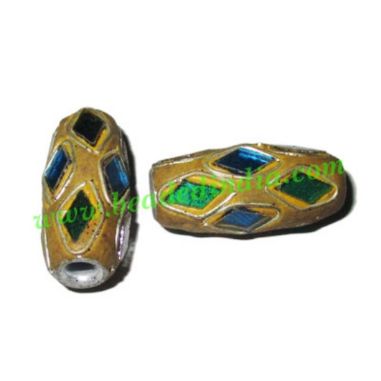 Picture of Kashmiri Beads (lakh beads, bollywood beads), size 12x27mm