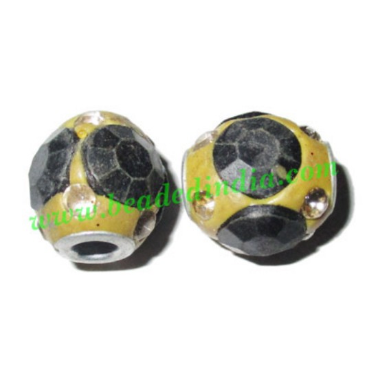 Picture of Kashmiri Beads (lakh beads, bollywood beads), size 14x15mm