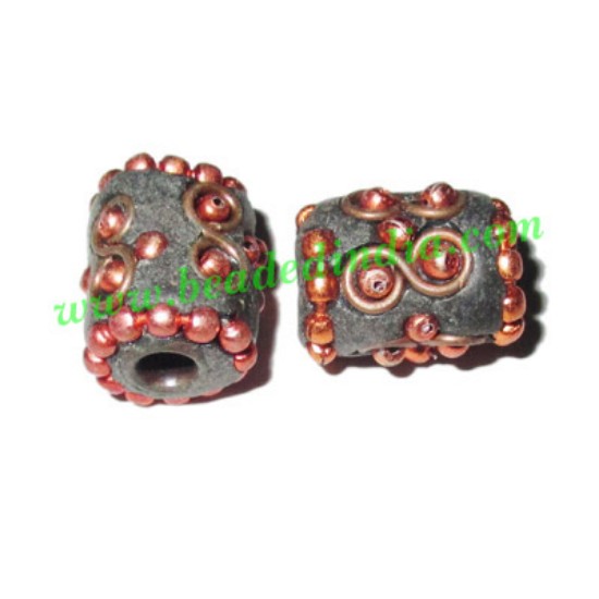 Picture of Kashmiri Beads (lakh beads, bollywood beads), size 11x14mm