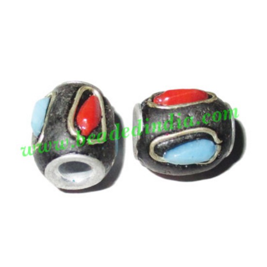 Picture of Kashmiri Beads (lakh beads, bollywood beads), size 10x12mm