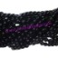 Picture of Black Onyx 4mm round semi precious gemstone beads.