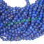 Picture of Lapis lazuli 4mm round semi precious gemstone beads.