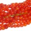Picture of Carnelian 6mm round semi precious gemstone beads.