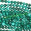 Picture of Malachite 8mm round semi precious gemstone beads.