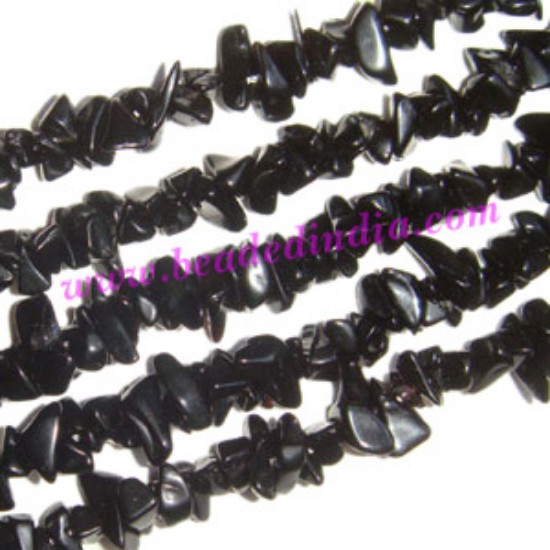 Picture of Black Stone semi precious chips uncut