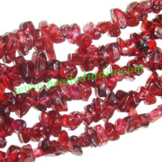 Picture of Garnet semi precious chips uncut