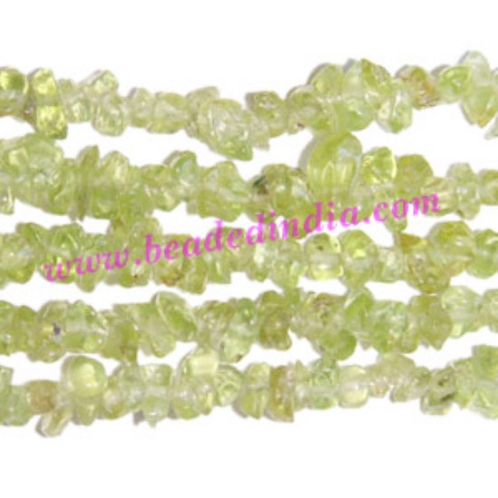 Picture of Peridot semi precious chips uncut