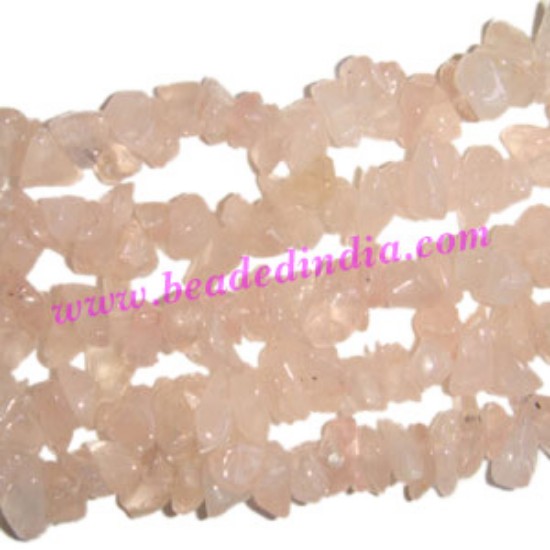 Picture of Rose Quartz semi precious chips uncut