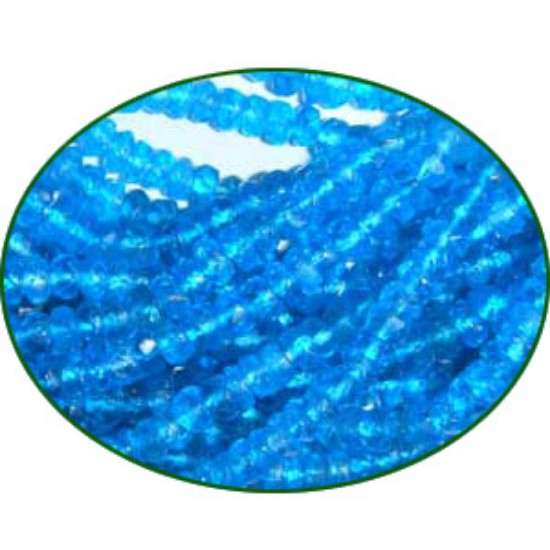 Picture of Fine Quality Neon Apatite Faceted Roundel, size: 3mm to 3.5mm