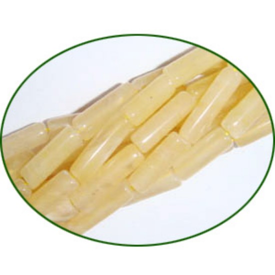 Picture of Fine Quality Aventurine Yellow Plain Tube, size: 12mm to 16mm