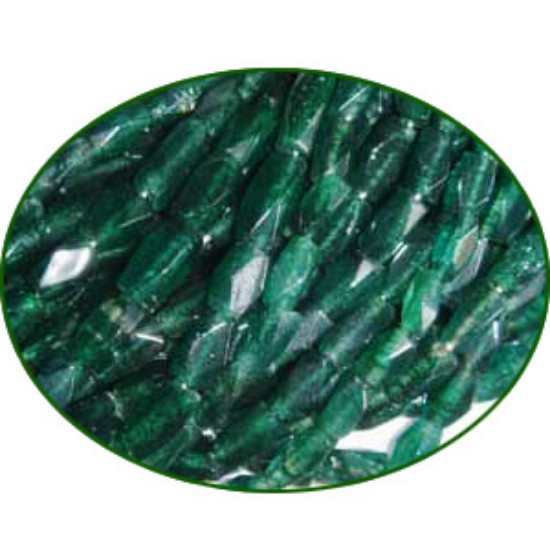 Picture of Fine Quality Aventurine Green Faceted Brick, size: 4x7mm to 5x8mm