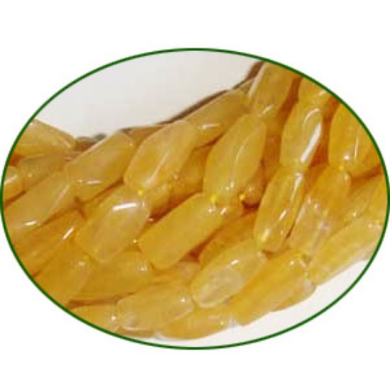 Picture of Fine Quality Aventurine Yellow Faceted Brick, size: 5x11mm to 5x13mm