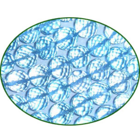 Picture of Fine Quality Blue Topaz Faceted Round, size: 7mm to 7.5mm