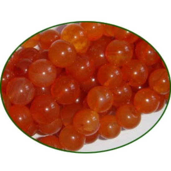 Picture of Fine Quality Carnelian Plain Round, size: 8mm