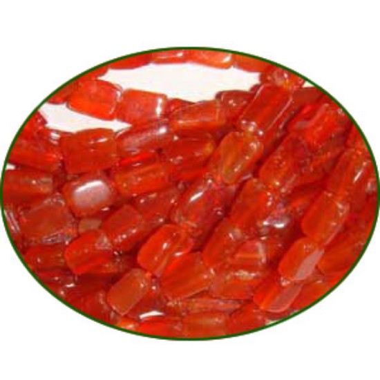 Picture of Fine Quality Carnelian Plain Brick, size: 3x5mm to 4x7mm