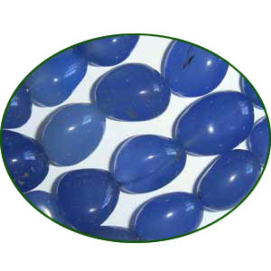 Picture of Fine Quality Chalcedony Blue Tumble, size: 12mm to 18mm