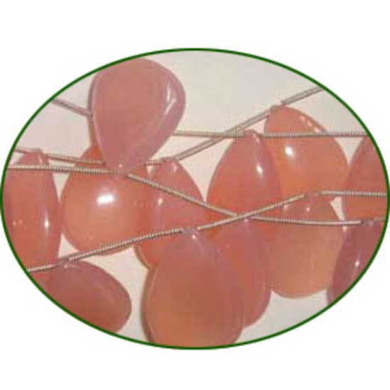 Picture of Fine Quality Chalcedony Plain Rose Pears, size: 13mm to 19mm