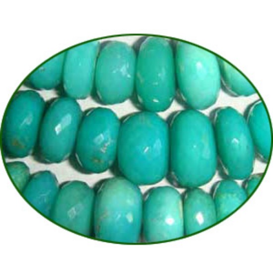 Picture of Fine Quality Chrysoprase Faceted Roundel, size: 9mm to 16mm