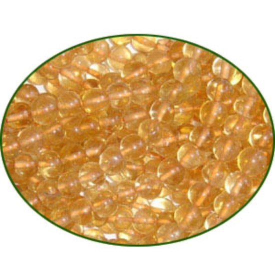 Picture of Fine Quality Citrine Plain Round, size: 5mm